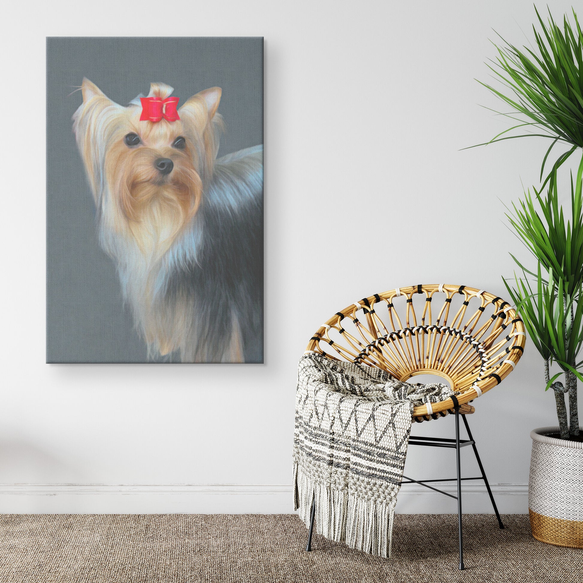 Buy Bridget IV Gallery Canvas | Shop Yorkshire Terrier Canvas Wall Art | Roscoe & Charlie