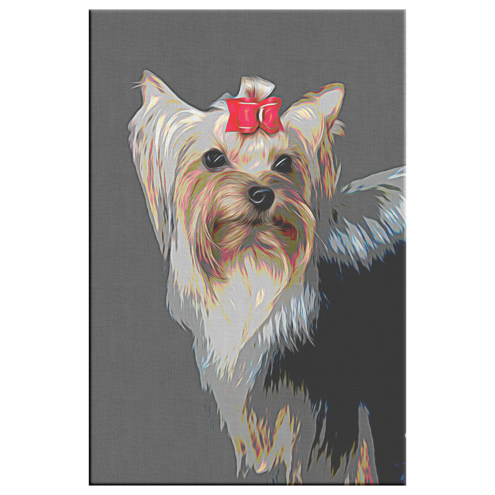 Buy Bridget VI Gallery Canvas | Shop for Yorkshire Terrier Wall Art | Roscoe & Charlie