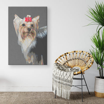 Buy Bridget VI Gallery Canvas | Shop for Yorkshire Terrier Wall Art | Roscoe & Charlie