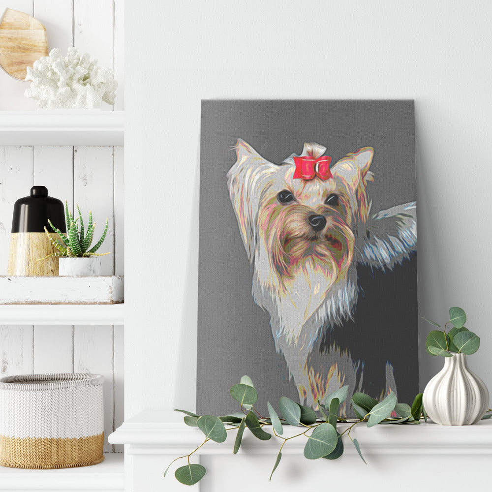 Buy Bridget VI Gallery Canvas | Shop for Yorkshire Terrier Wall Art | Roscoe & Charlie