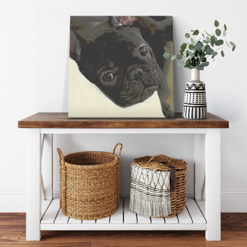 Buy Buster II Gallery Canvas | Shop for French Bulldog Wall Art | Roscoe & Charlie