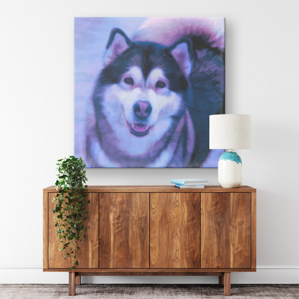 Buy Dakota I Gallery Canvas | Shop for Alaskan Malamute Wall Art | Roscoe & Charlie