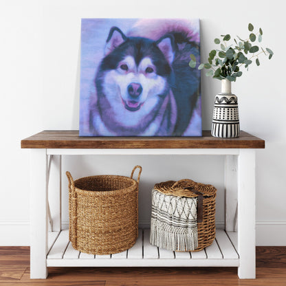 Buy Dakota I Gallery Canvas | Shop for Alaskan Malamute Wall Art | Roscoe & Charlie