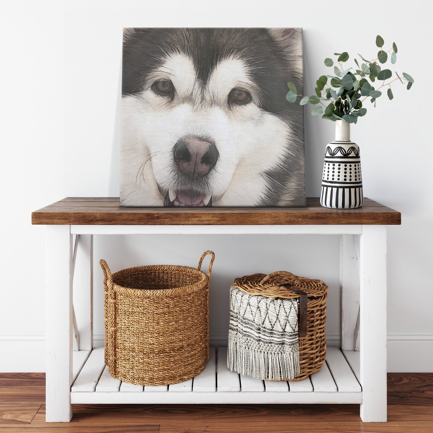 Buy Dakota III Gallery Canvas | Shop Alaskan Malamute Art | Roscoe & Charlie