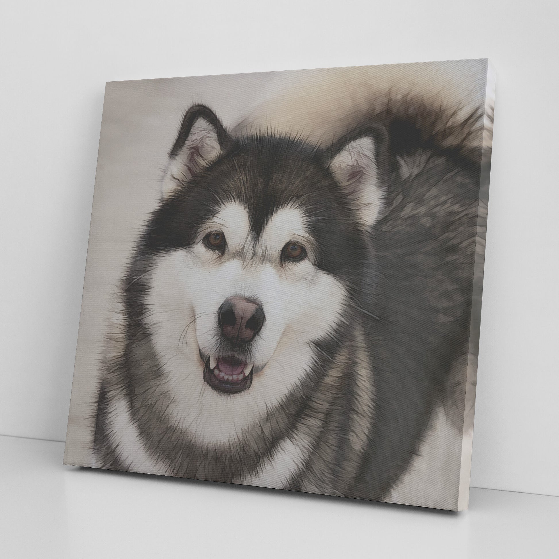 Buy Dakota III Gallery Canvas | Shop Alaskan Malamute Art | Roscoe & Charlie