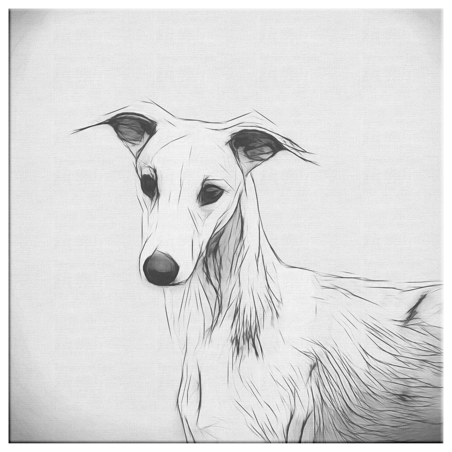 Buy Dash III Gallery Canvas | Shop for Whippet Canvas Wall Art | Roscoe & Charlie