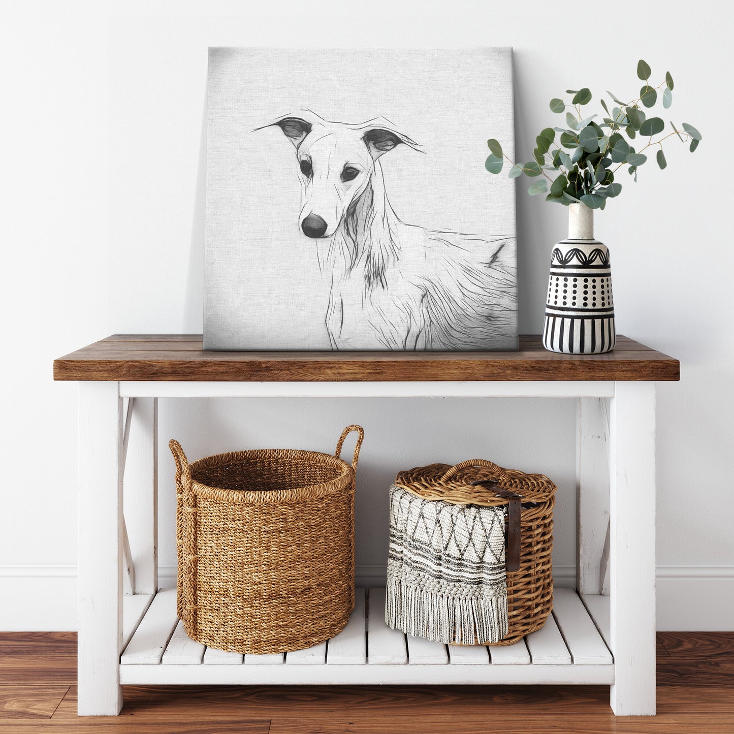 Buy Dash III Gallery Canvas | Shop for Whippet Canvas Wall Art | Roscoe & Charlie