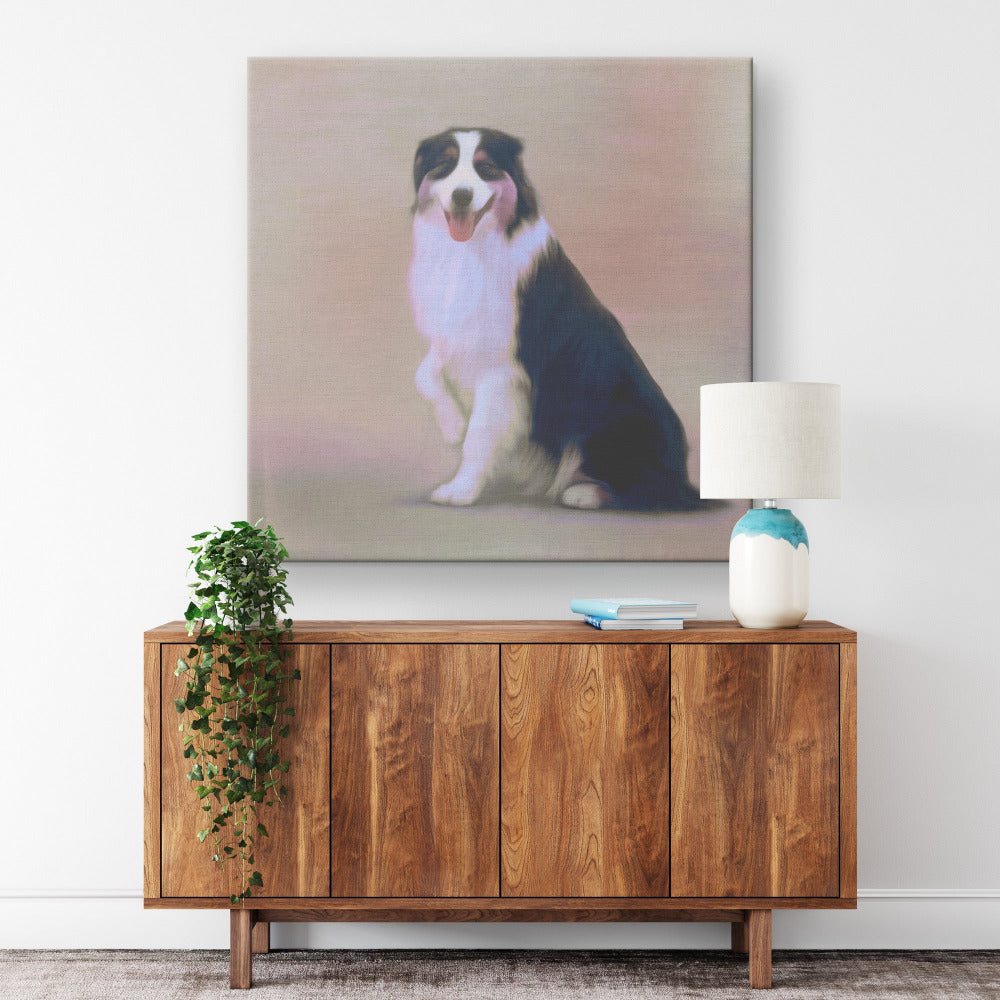 Buy Finn I Gallery Canvas | Shop for Australian Shepherd Wall Art | Roscoe & Charlie