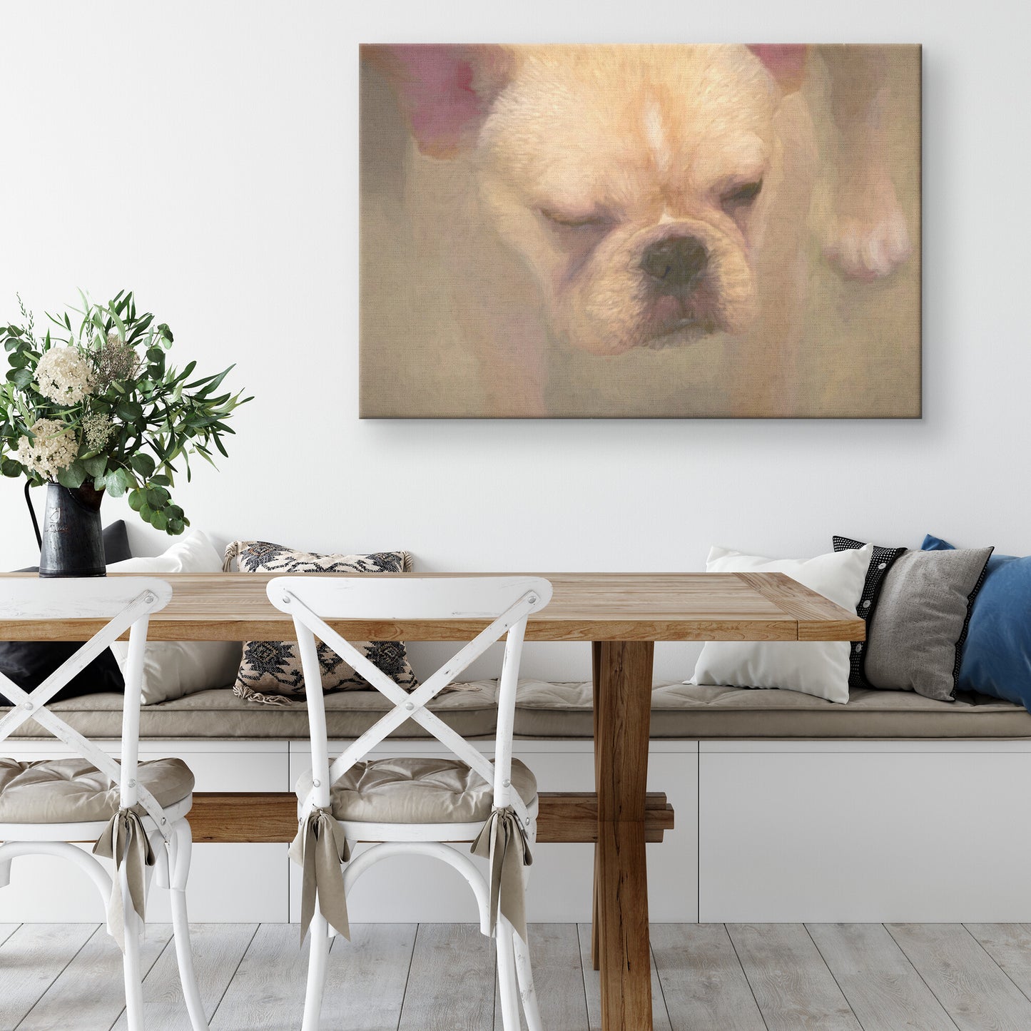 Buy Francine III Gallery Canvas | Shop French Bulldog Wall Art | Roscoe & Charlie