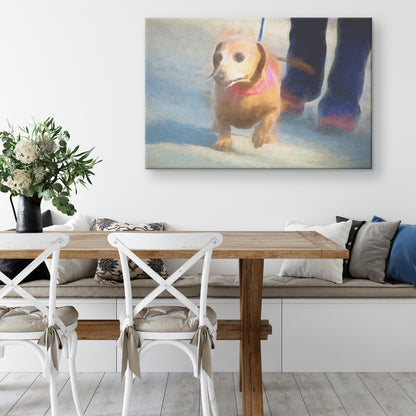 Buy Frankie I Gallery Canvas | Shop for Dachshund Wall Art | Roscoe & Charlie