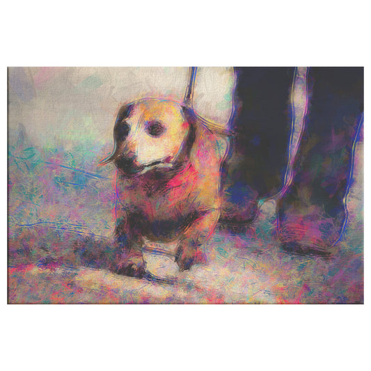 Buy Frankie III Gallery Canvas | Shop Dachshund Wall Art | Roscoe & Charlie