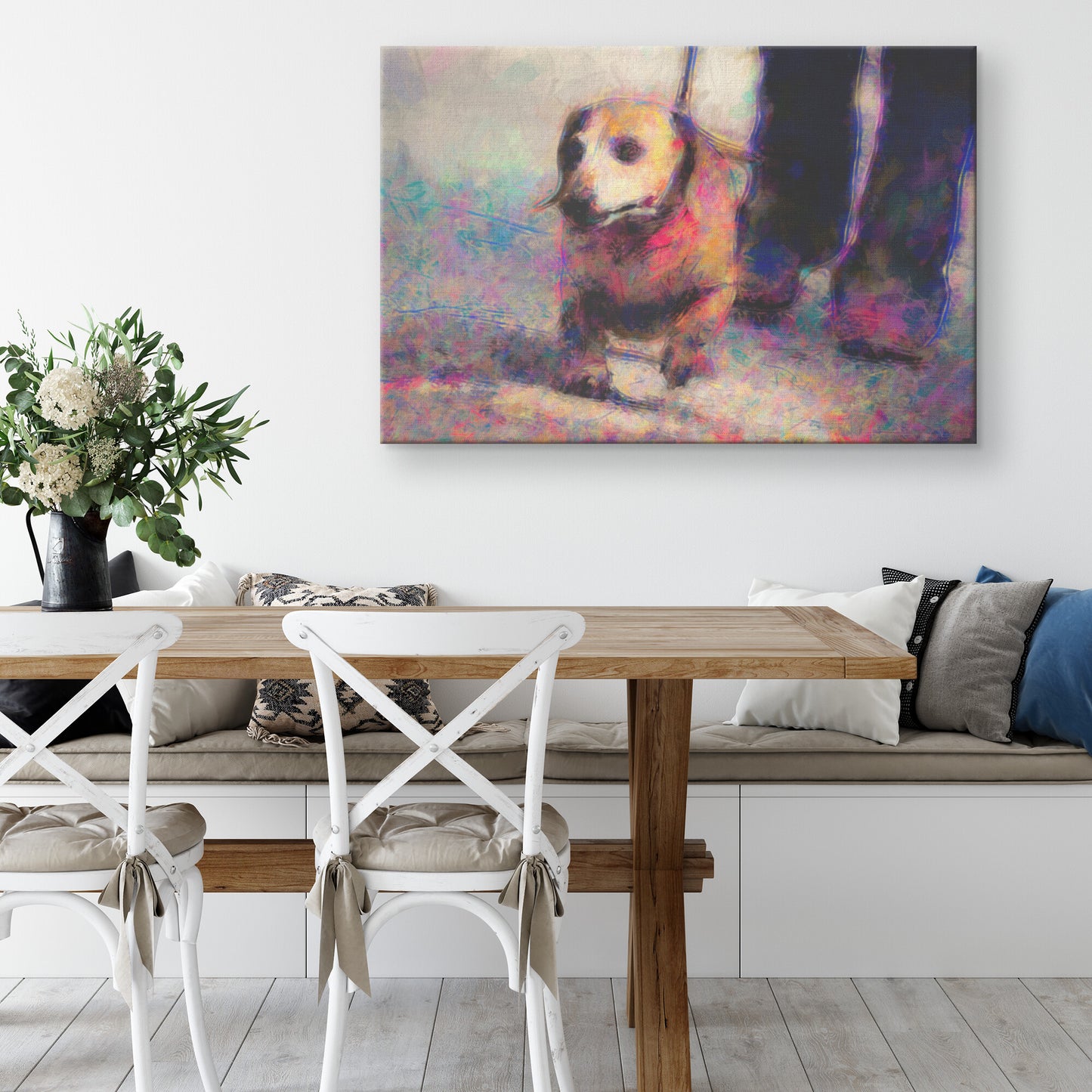 Buy Frankie III Gallery Canvas | Shop Dachshund Wall Art | Roscoe & Charlie