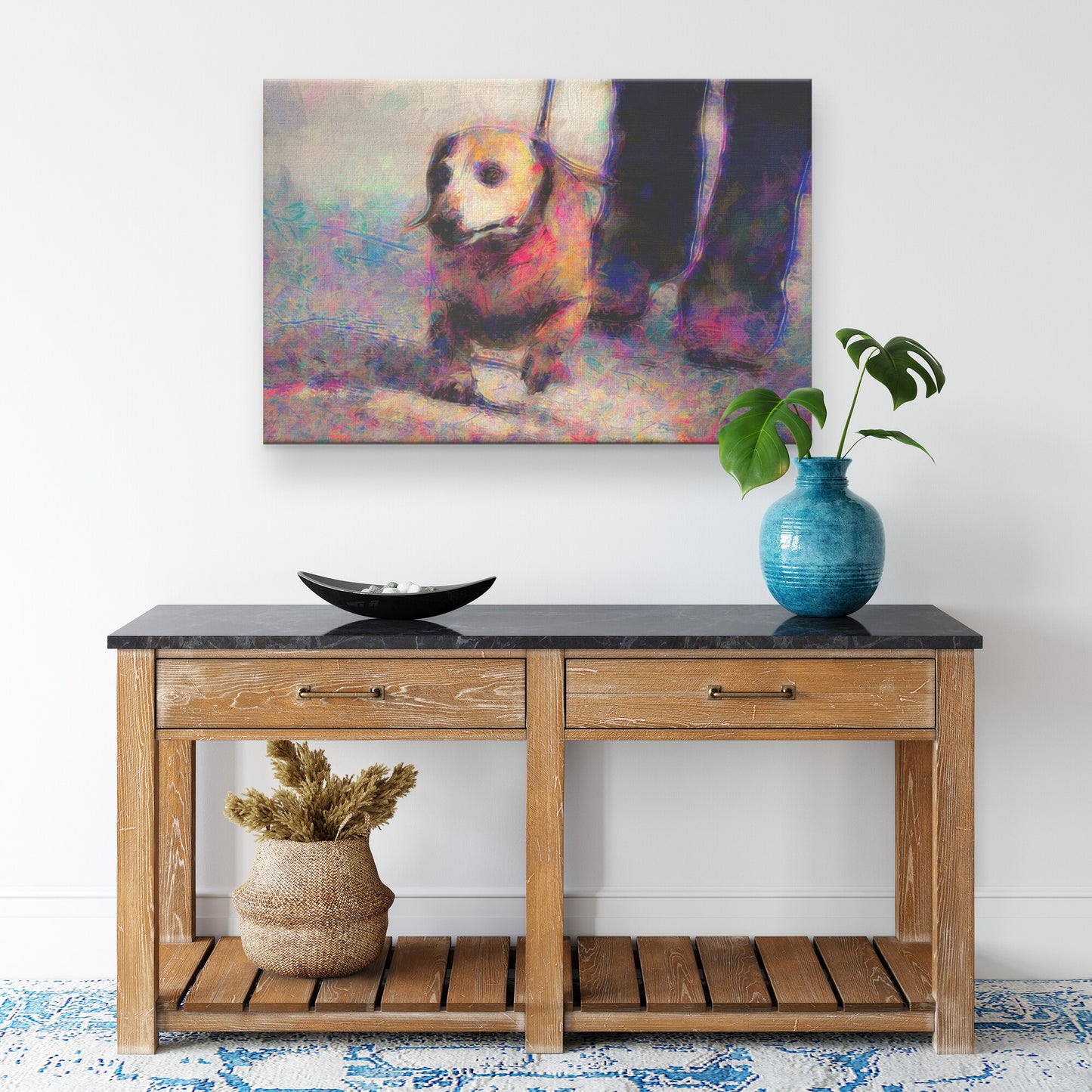 Buy Frankie III Gallery Canvas | Shop Dachshund Wall Art | Roscoe & Charlie