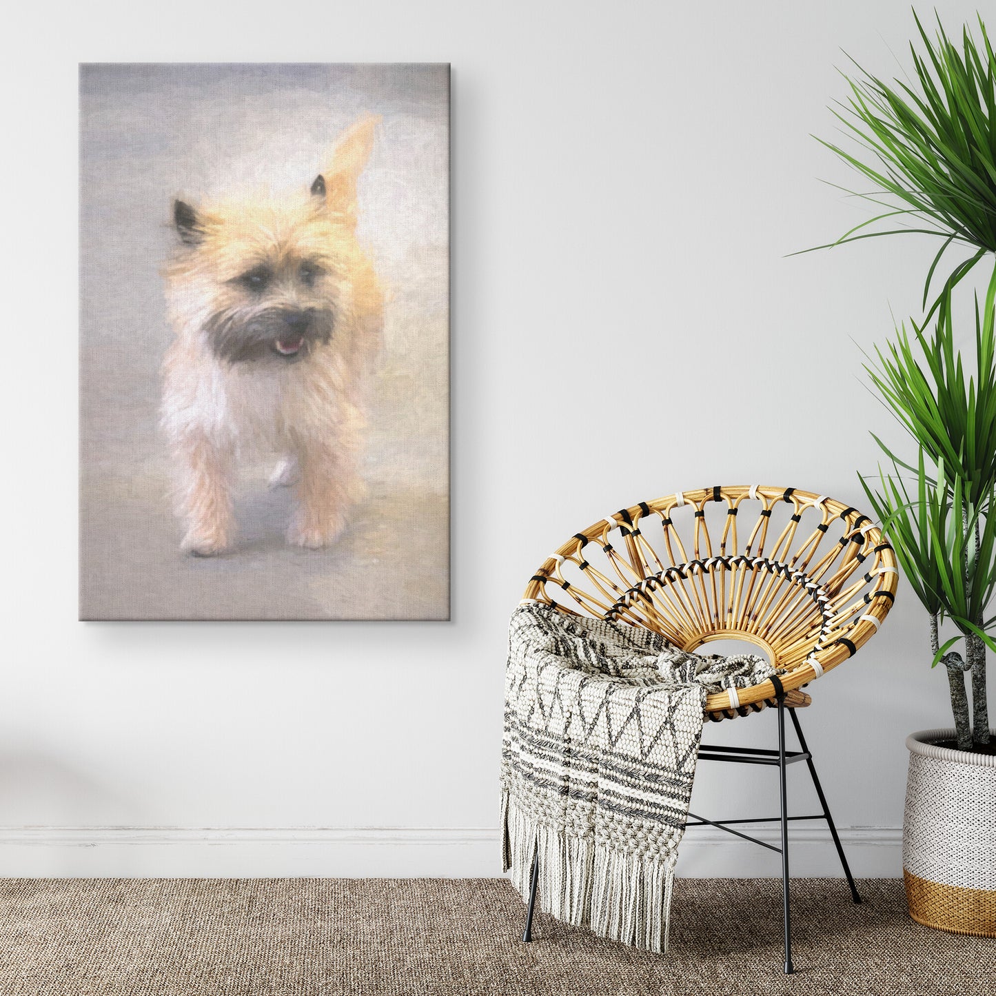 Buy Ginger III Gallery Canvas | Shop Cairn Terrier Canvas Wall Art | Roscoe & Charlie