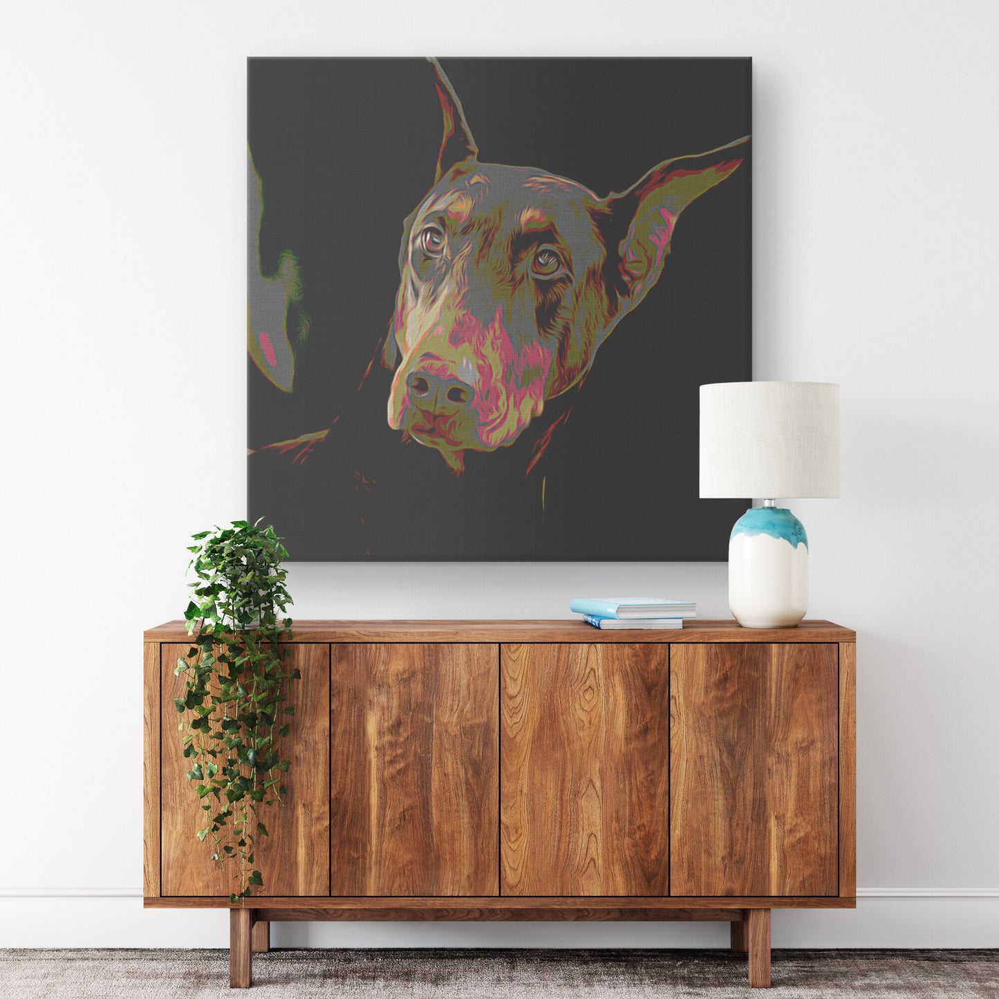 Buy Gus II Gallery Canvas | Shop Doberman Wall Art | Roscoe & Charlie