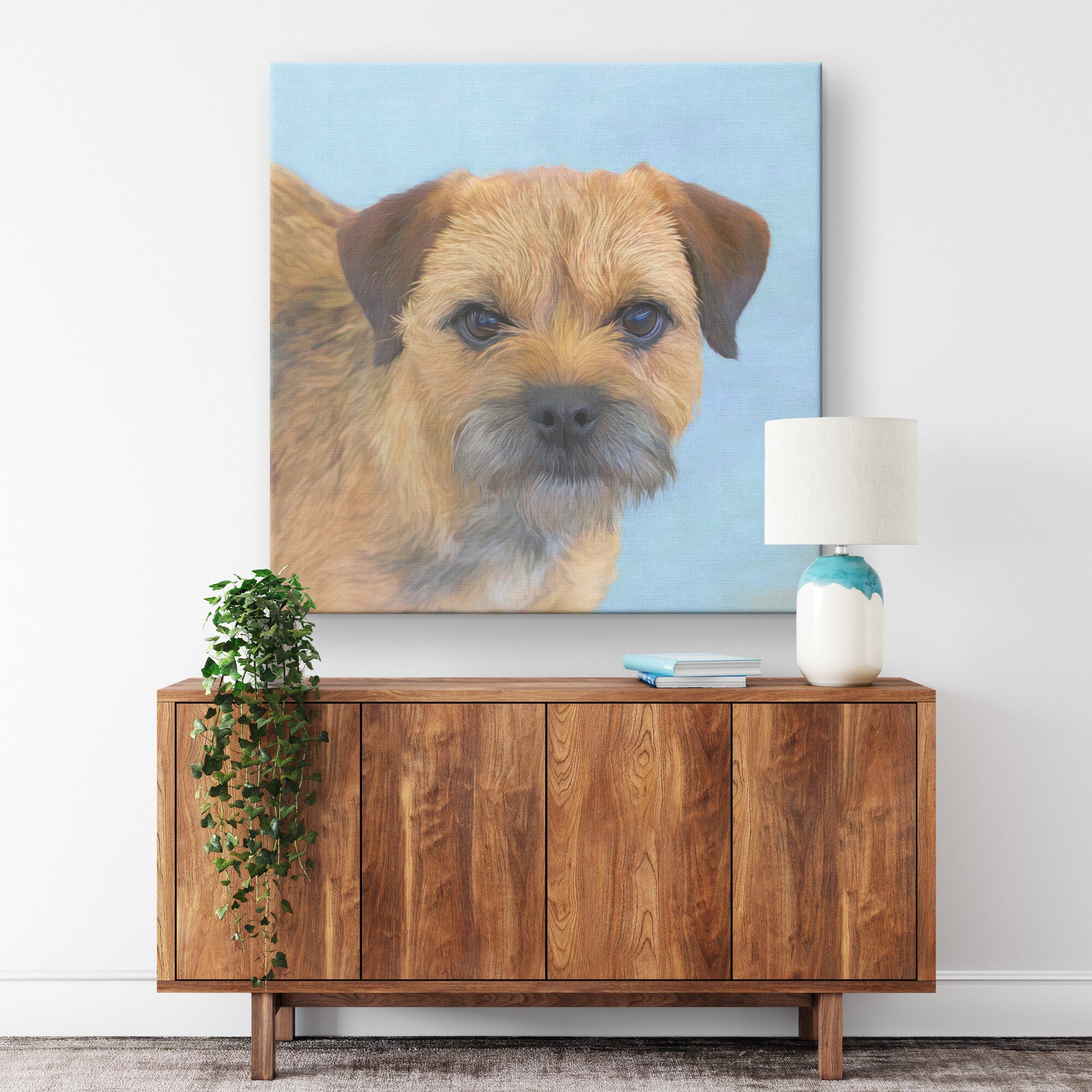 Buy Hamish I Gallery Canvas | Shop for Border Terrier Wall Art | Roscoe & Charlie