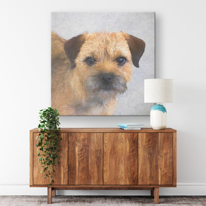 Buy Hamish III Gallery Canvas | Shop Border Terrier Wall Art | Roscoe & Charlie