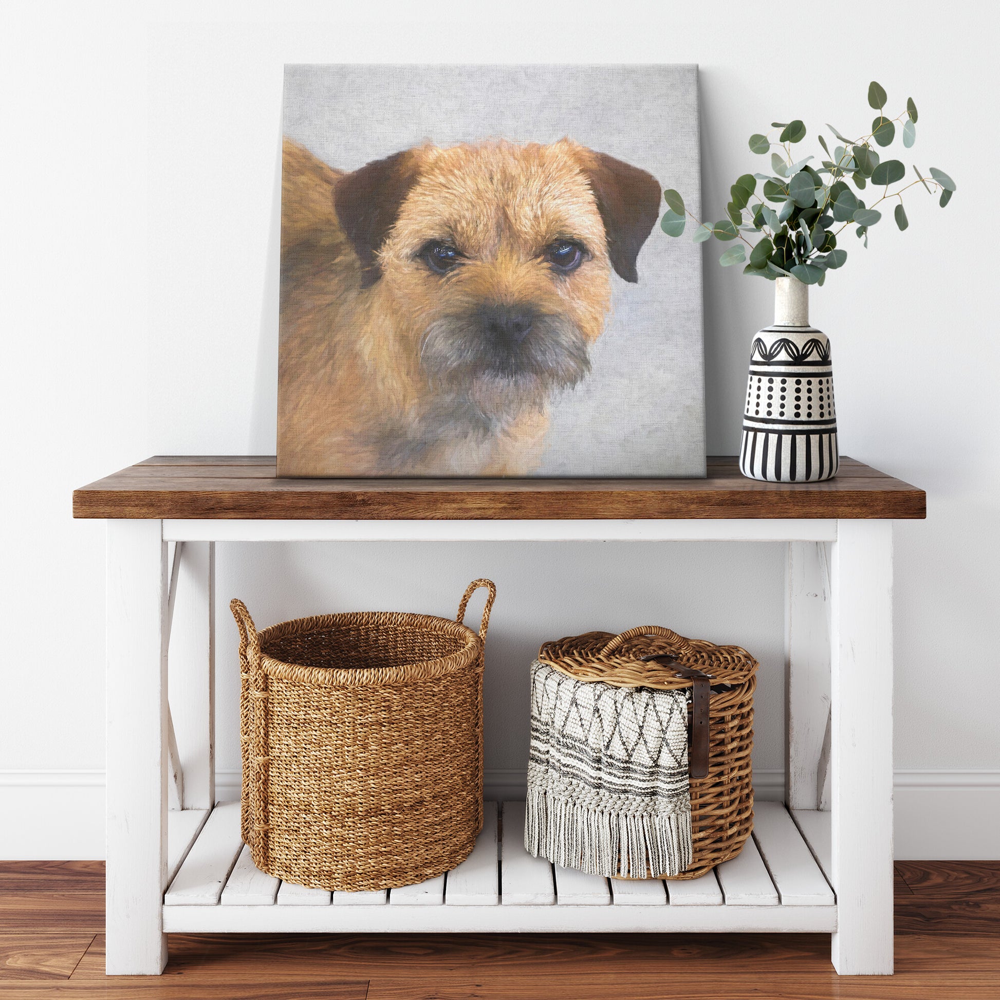 Buy Hamish III Gallery Canvas | Shop Border Terrier Wall Art | Roscoe & Charlie