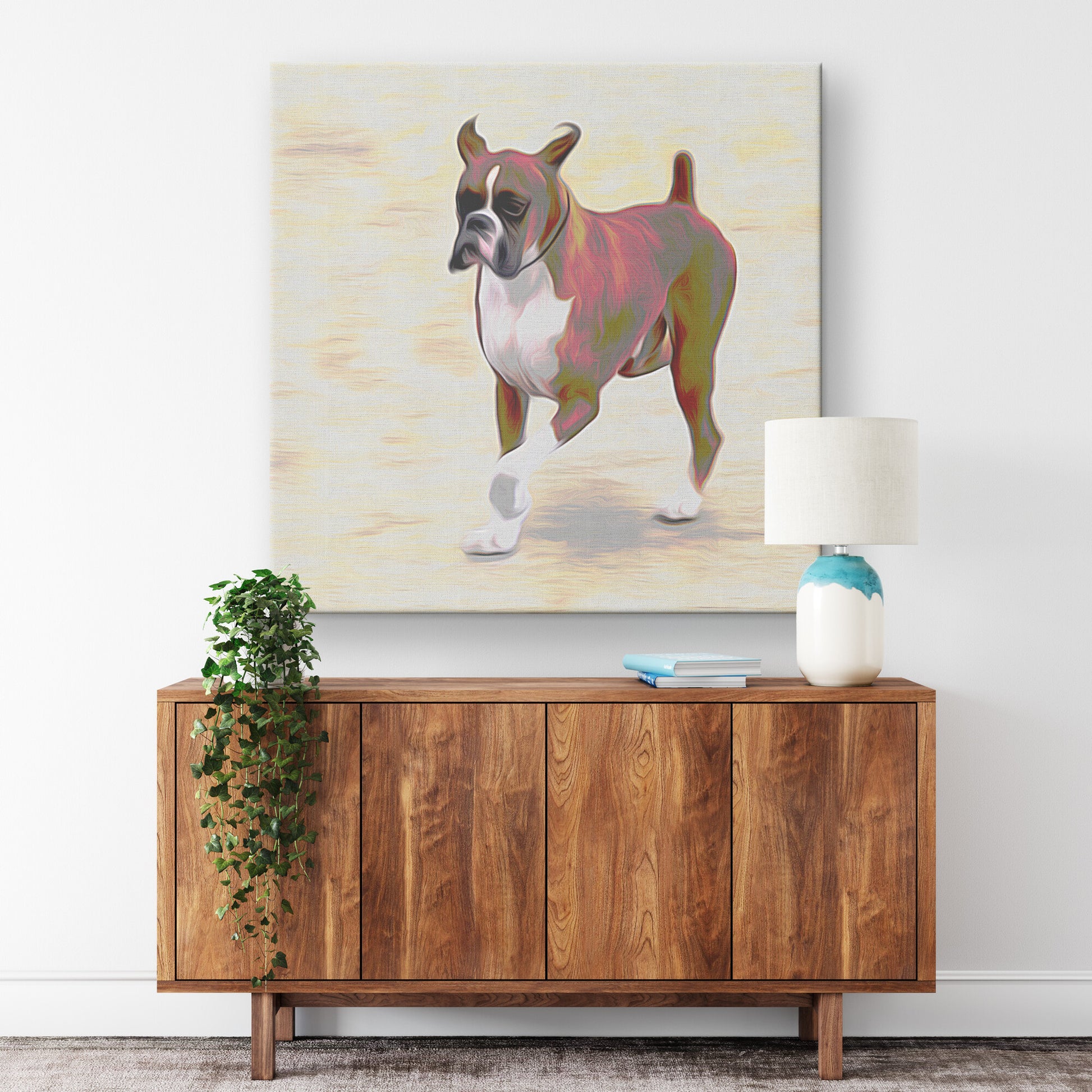 Buy Harley II Gallery Canvas | Shop Boxer Dog Wall Art | Roscoe & Charlie