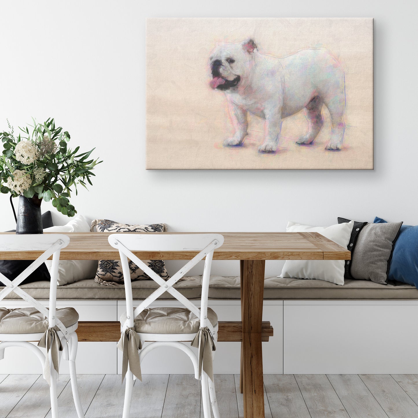 Buy Humphrey III Gallery Canvas | Shop English Bulldog Canvas Wall Art | Roscoe & Charlie