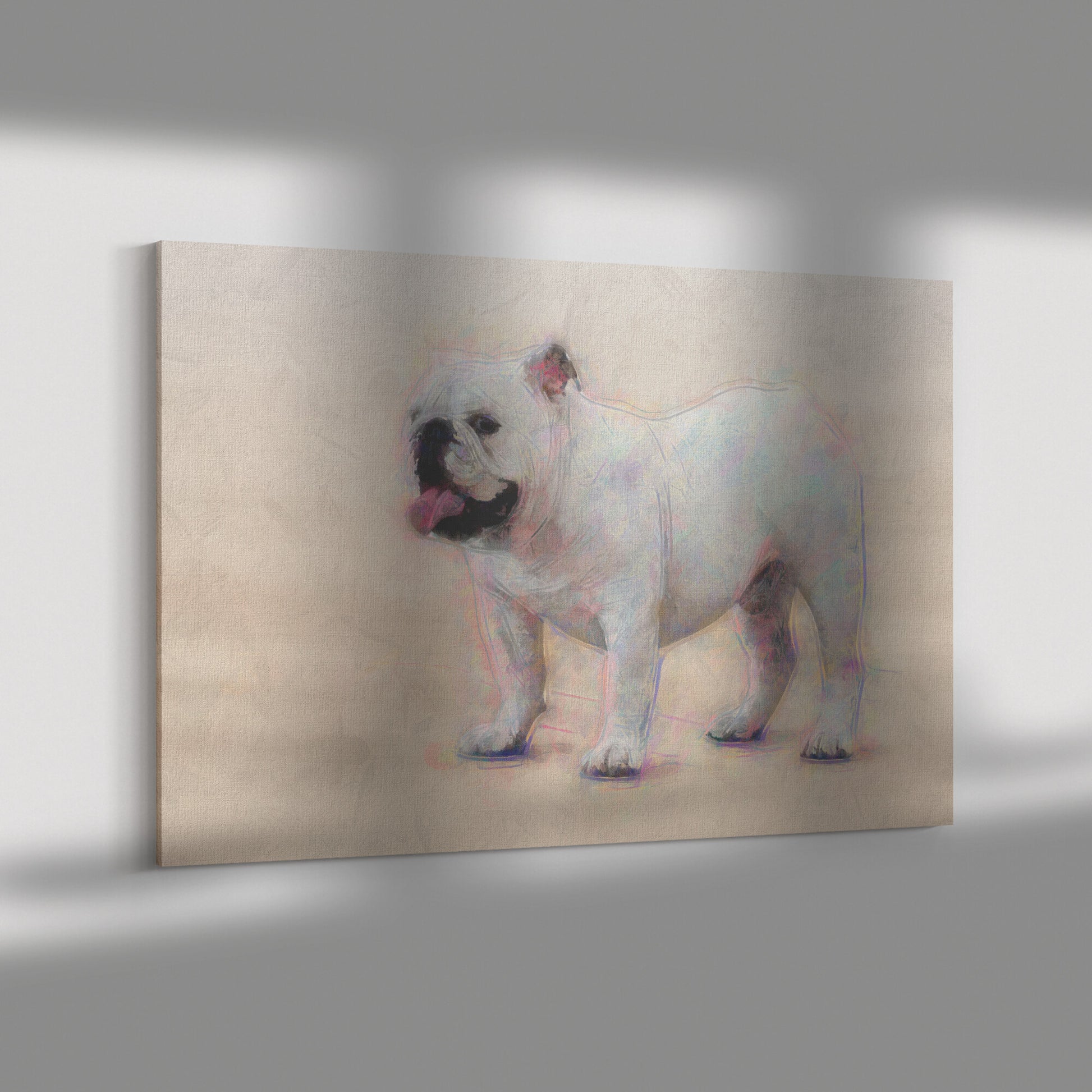 Buy Humphrey III Gallery Canvas | Shop English Bulldog Canvas Wall Art | Roscoe & Charlie