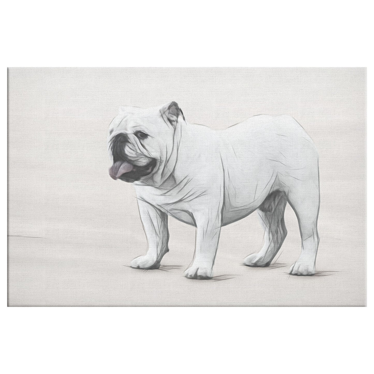 Buy Humphrey IV Gallery Canvas | Shop for English Bulldog Wall Art | Roscoe & Charlie