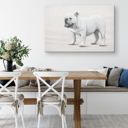 Buy Humphrey IV Gallery Canvas | Shop for English Bulldog Wall Art | Roscoe & Charlie