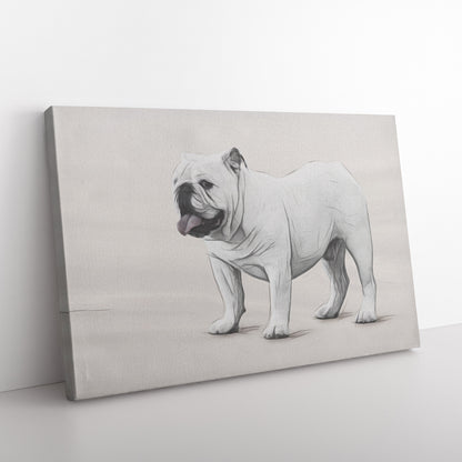 Buy Humphrey IV Gallery Canvas | Shop for English Bulldog Wall Art | Roscoe & Charlie