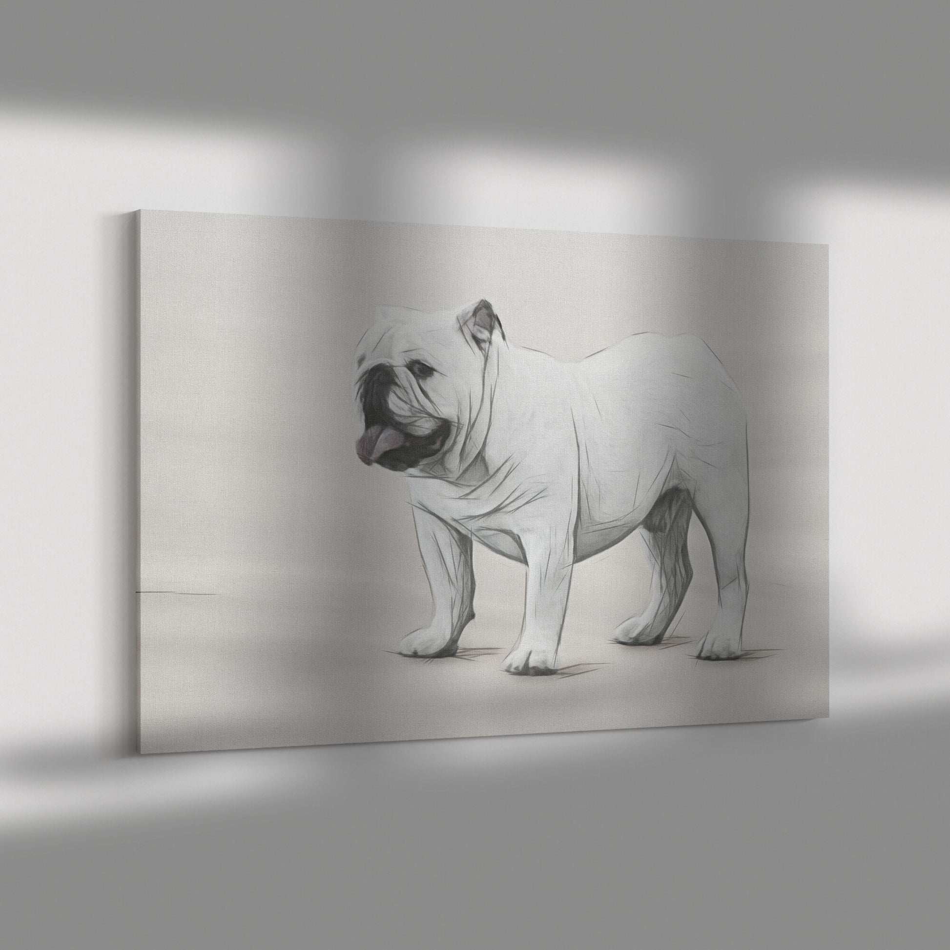 Buy Humphrey IV Gallery Canvas | Shop for English Bulldog Wall Art | Roscoe & Charlie