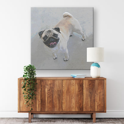 Buy Jake I Gallery Canvas | Shop Pug Wall Art | Roscoe & Charlie