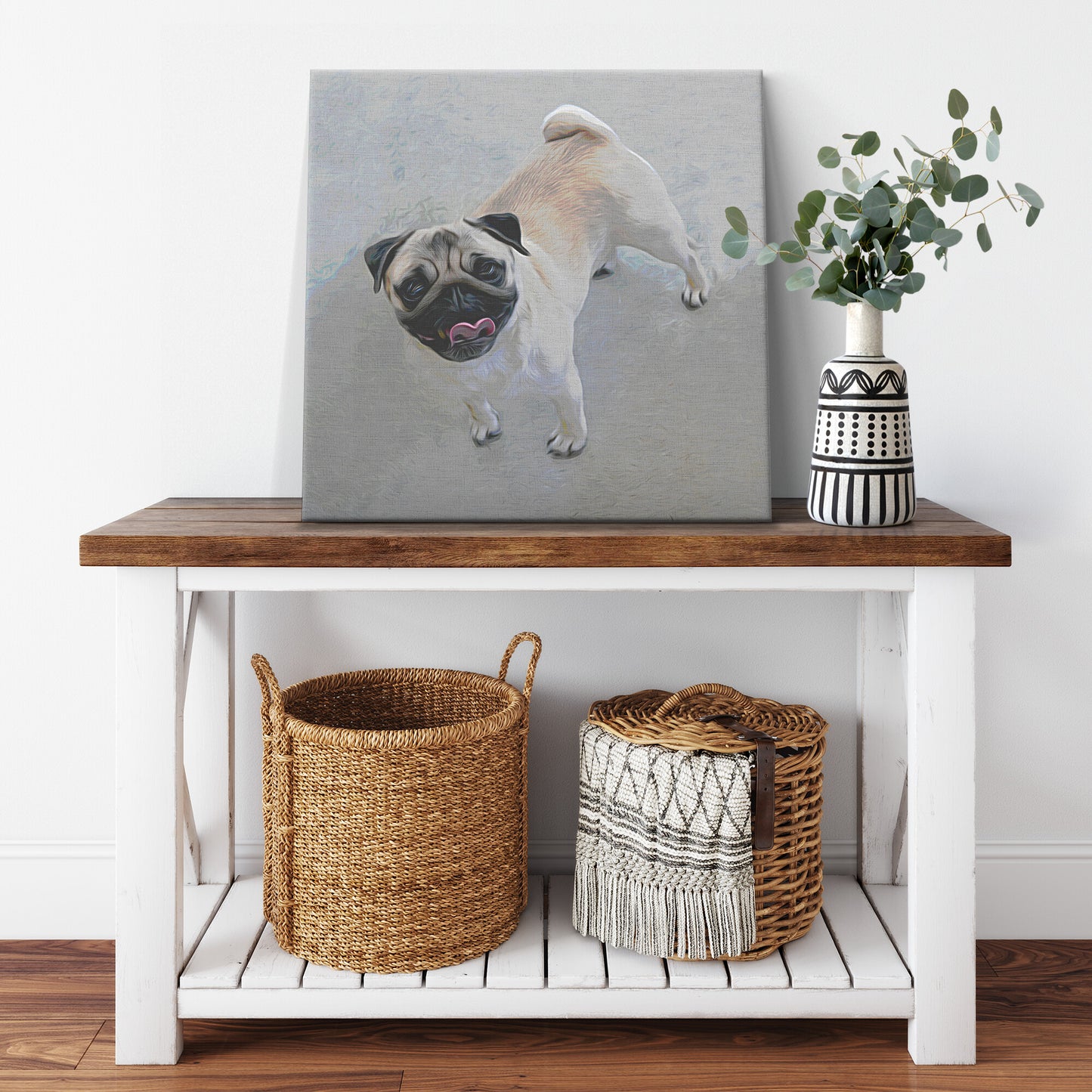 Buy Jake I Gallery Canvas | Shop Pug Wall Art | Roscoe & Charlie