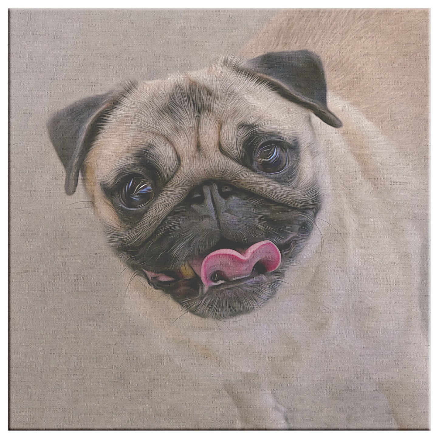 Buy Jake V Gallery Canvas | Shop for Pug Canvas Wall Art | Roscoe & Charlie