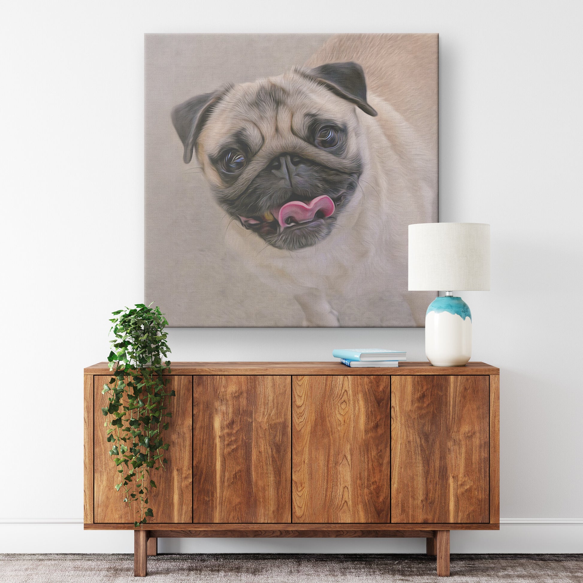 Buy Jake V Gallery Canvas | Shop for Pug Canvas Wall Art | Roscoe & Charlie