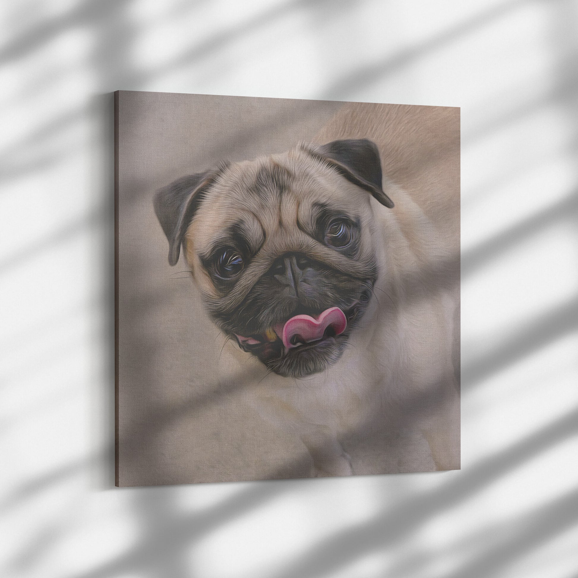 Buy Jake V Gallery Canvas | Shop for Pug Canvas Wall Art | Roscoe & Charlie