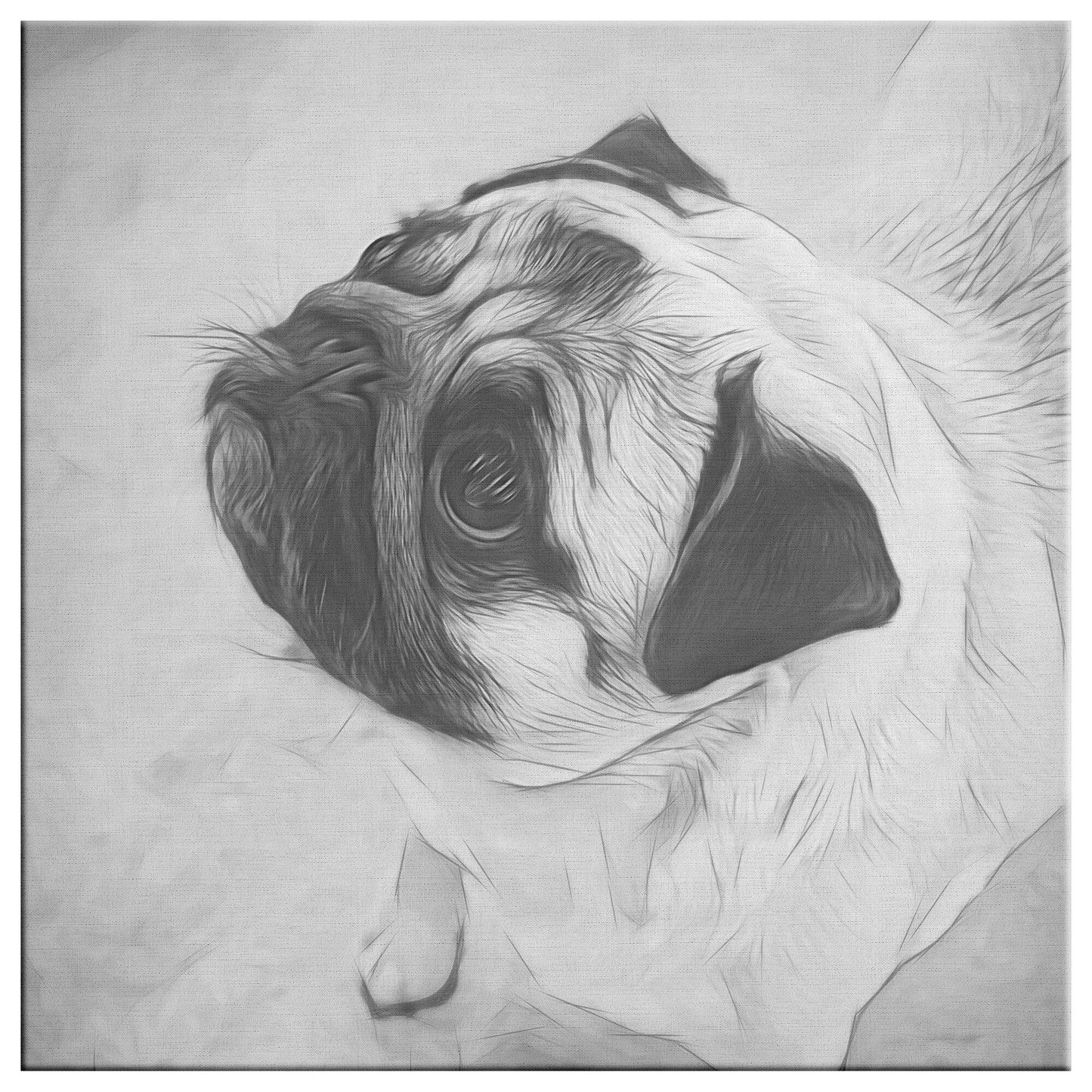 Buy Jake VIII Gallery Canvas | Shop for Pug Canvas Wall Art | Roscoe & Charlie