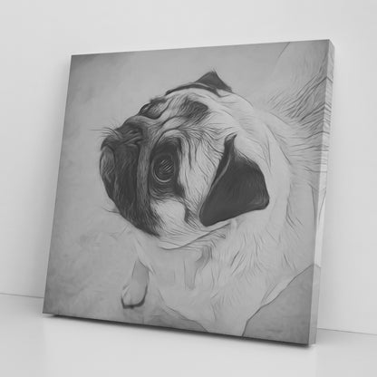 Buy Jake VIII Gallery Canvas | Shop for Pug Canvas Wall Art | Roscoe & Charlie