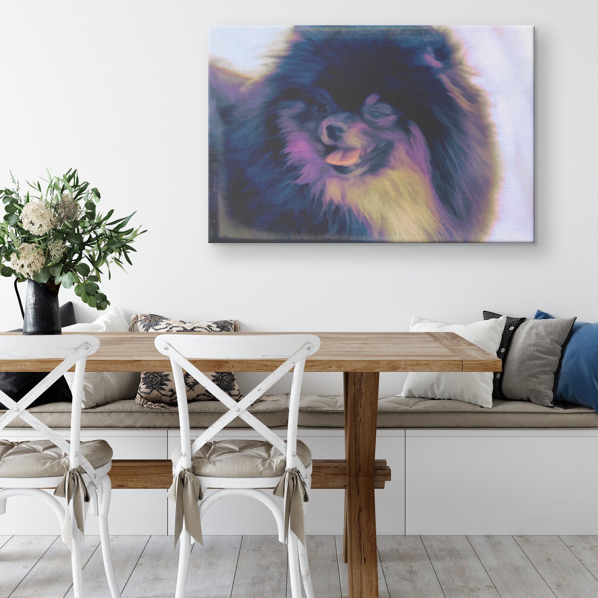 Buy Jet I Gallery Canvas | Shop Pomeranian Wall Art | Roscoe & Charlie