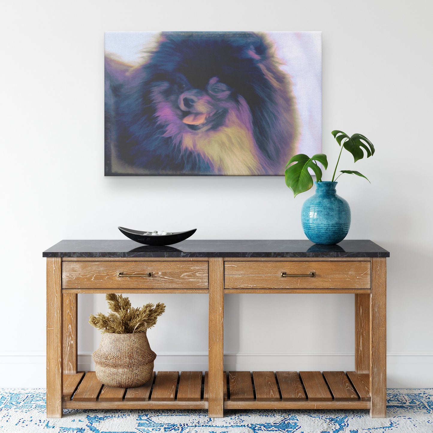 Buy Jet I Gallery Canvas | Shop Pomeranian Wall Art | Roscoe & Charlie