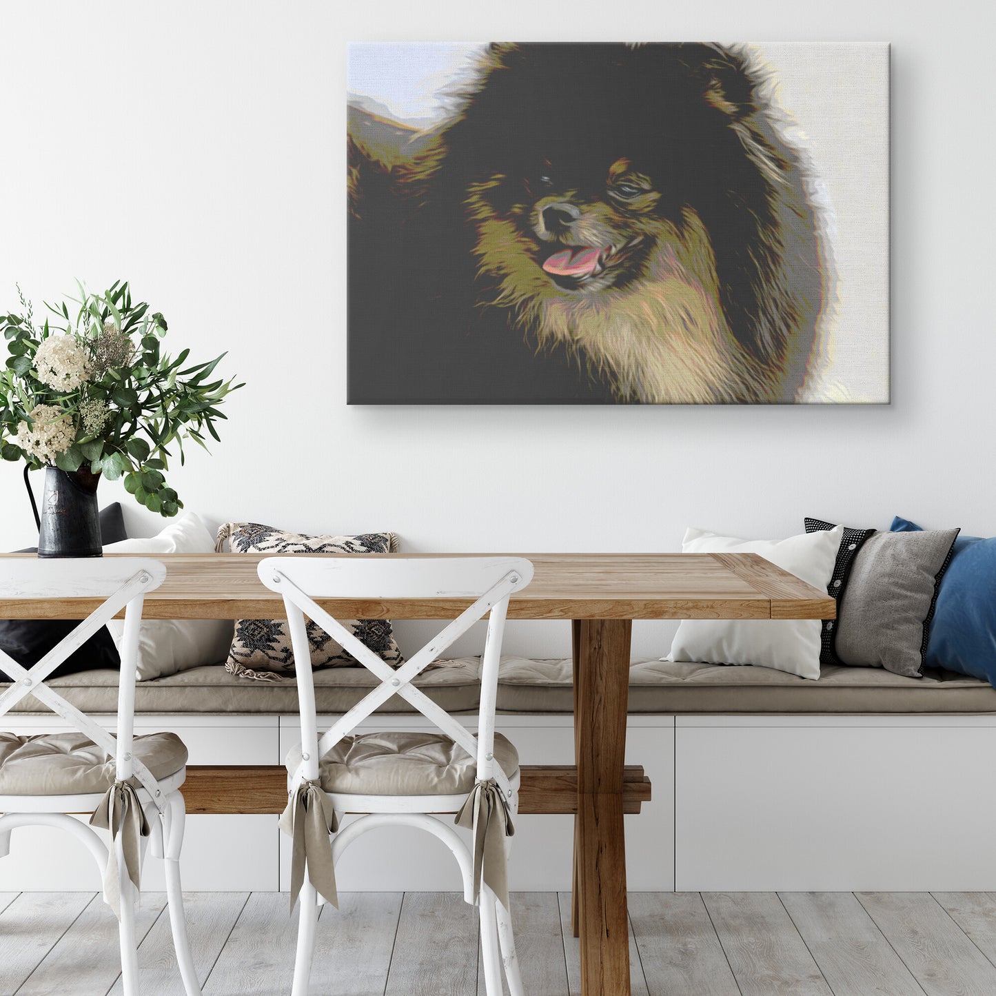 Buy Jet II Gallery Canvas | Shop Pomeranian Wall Art | Roscoe & Charlie