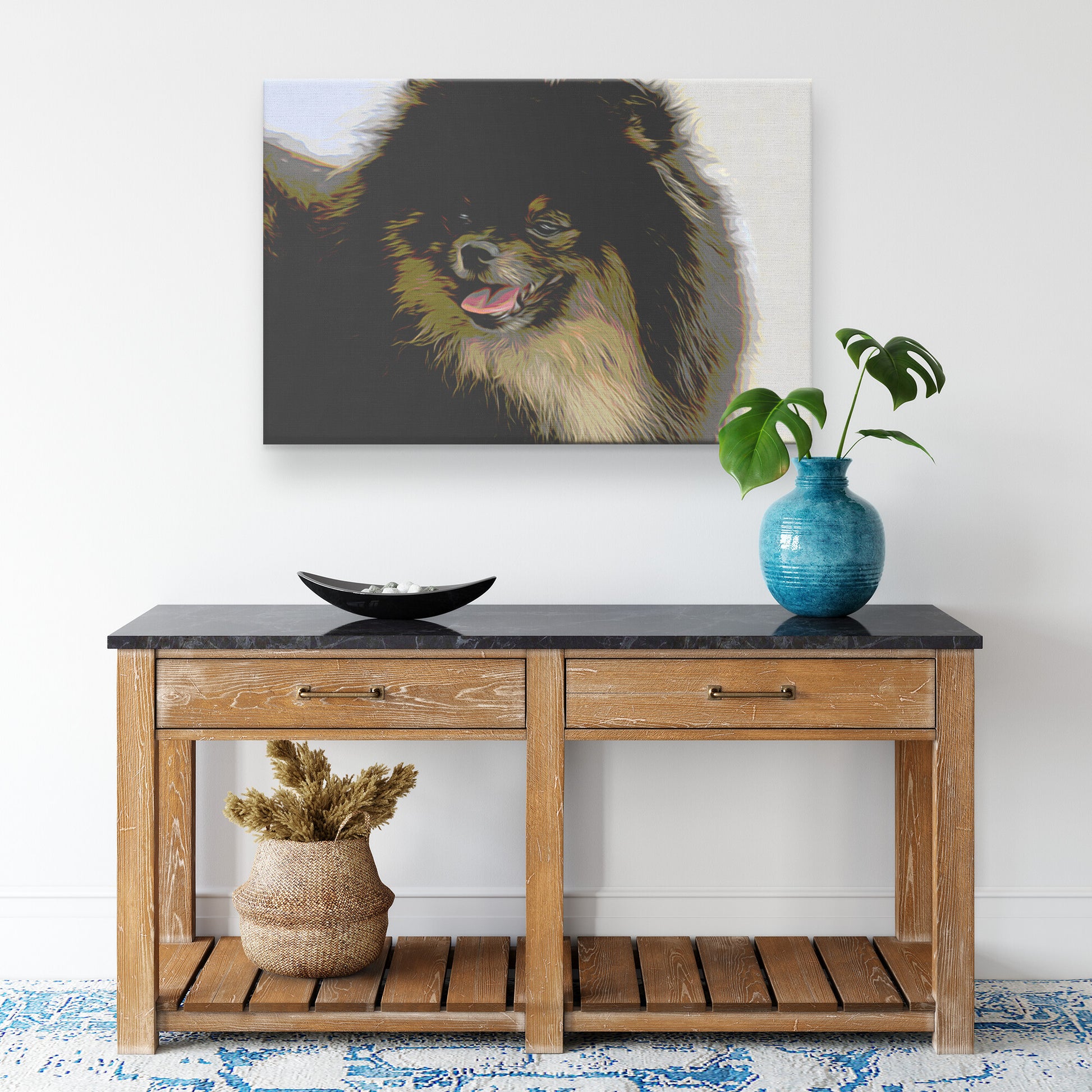 Buy Jet II Gallery Canvas | Shop Pomeranian Wall Art | Roscoe & Charlie