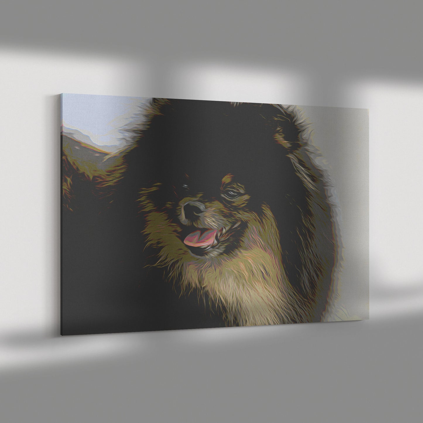 Buy Jet II Gallery Canvas | Shop Pomeranian Wall Art | Roscoe & Charlie