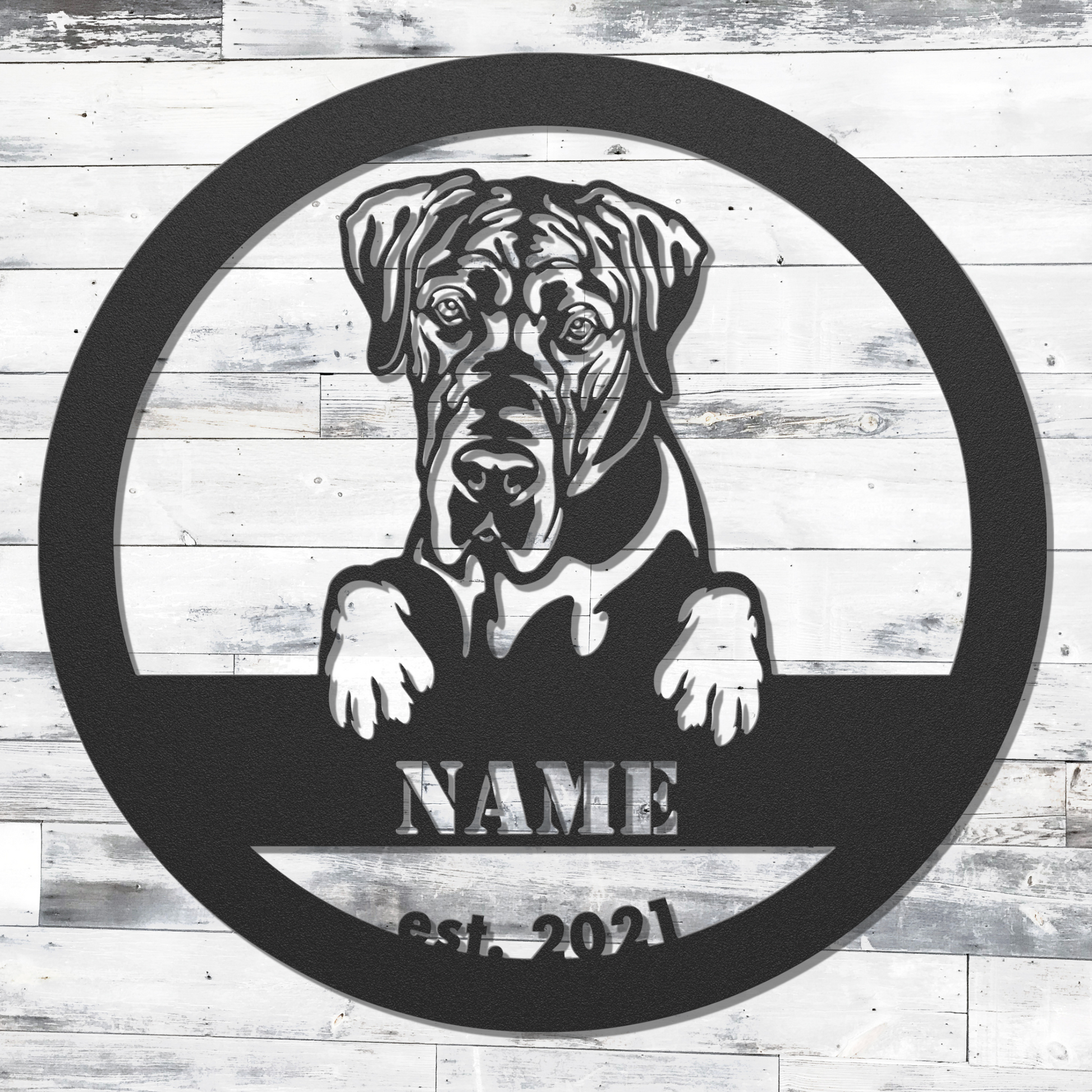 Buy Personalized Great Dane Metal Wall Art, Great Great Dane Gift