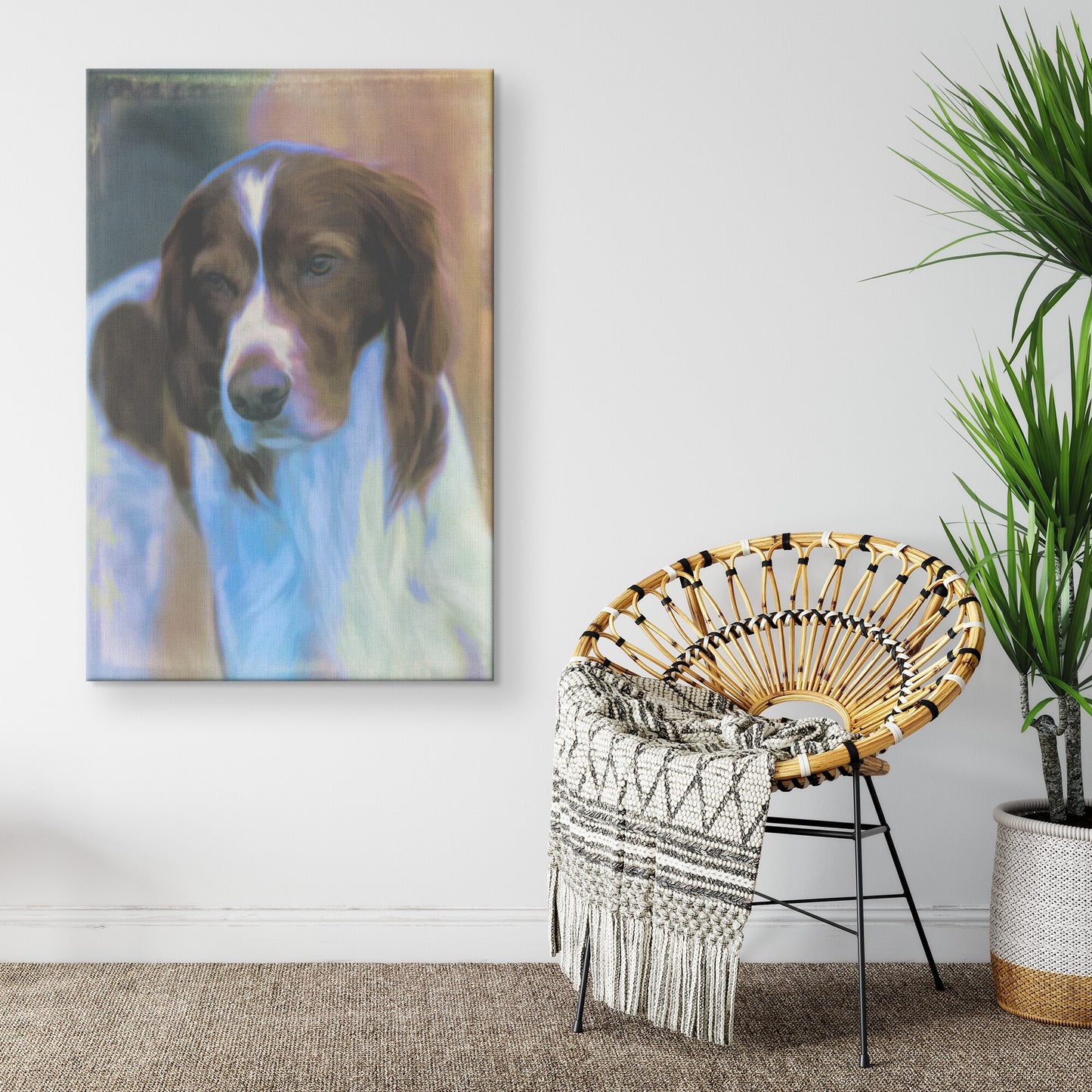 Buy Murphy I Gallery Canvas | Shop Red & White Setter Wall Art | Roscoe & Charlie