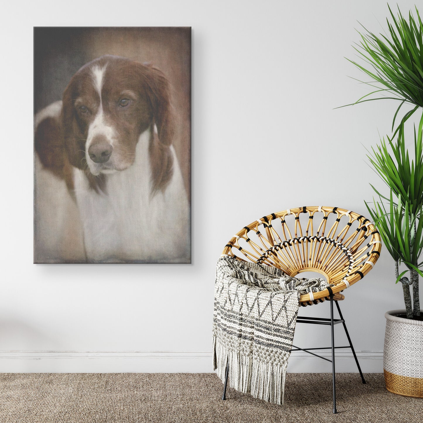 Buy Murphy II Gallery Canvas | Shop Red & White Setter Wall Art | Roscoe & Charlie