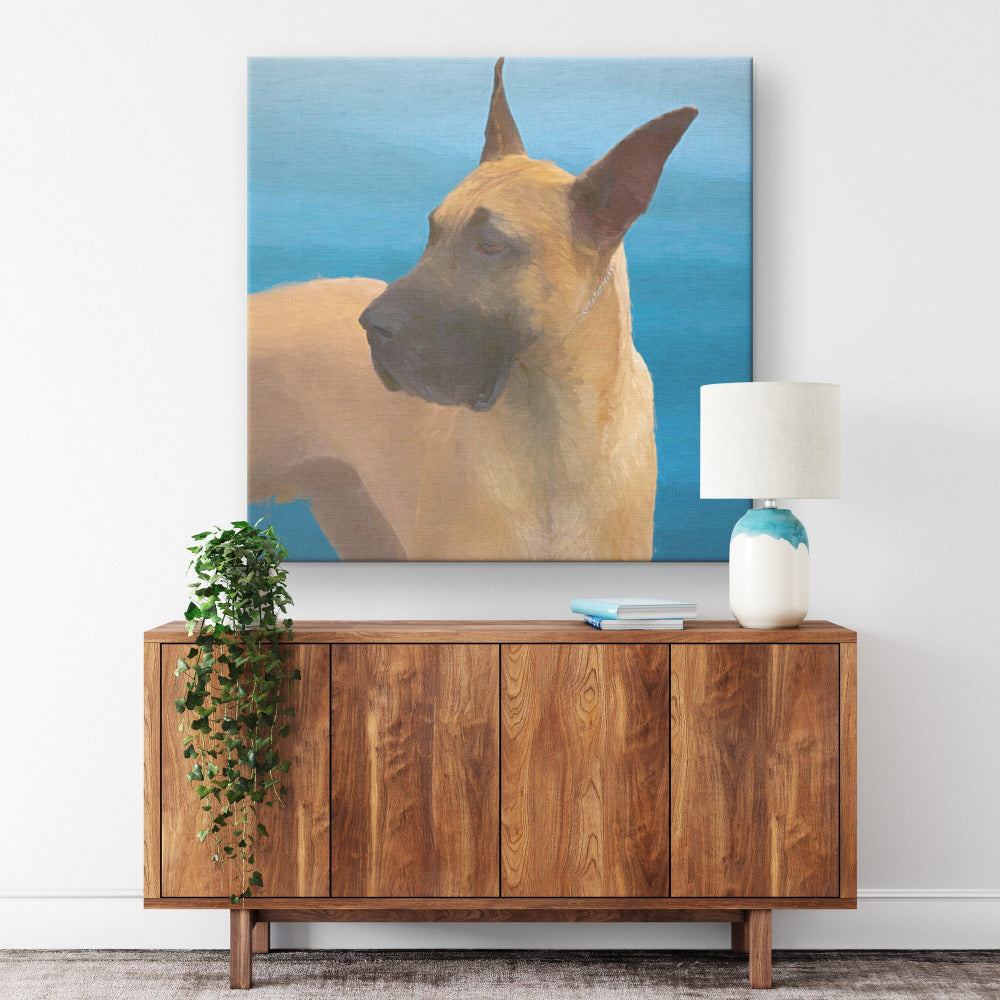 Buy Otis II Gallery Canvas | Shop for Great Dane Wall Art | Roscoe & Charlie