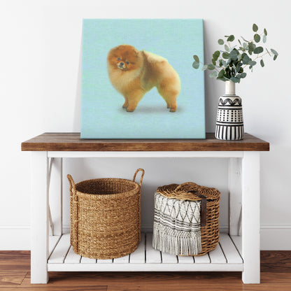 Buy Pebbles I Gallery Canvas | Shop for Pomeranian Wall Art | Roscoe & Charlie