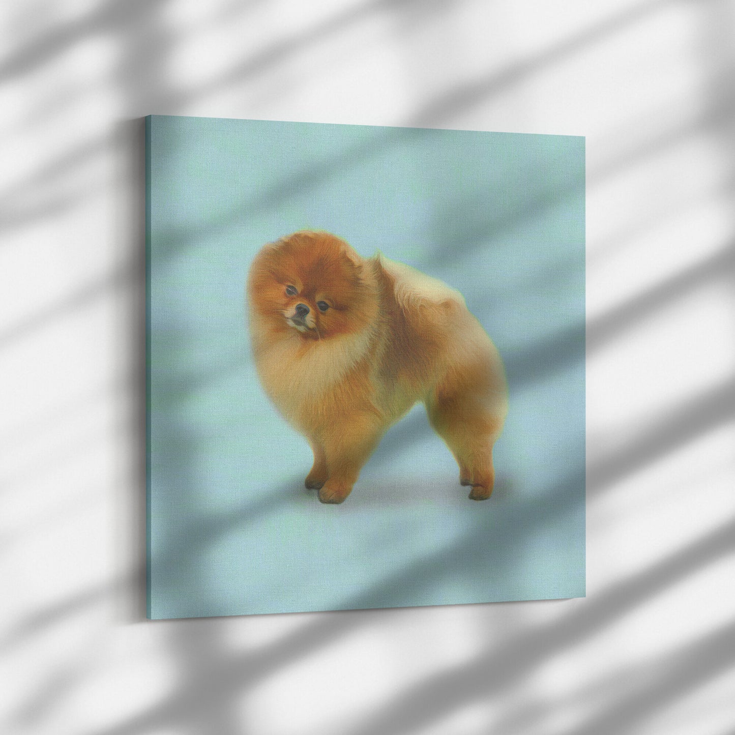 Buy Pebbles I Gallery Canvas | Shop for Pomeranian Wall Art | Roscoe & Charlie