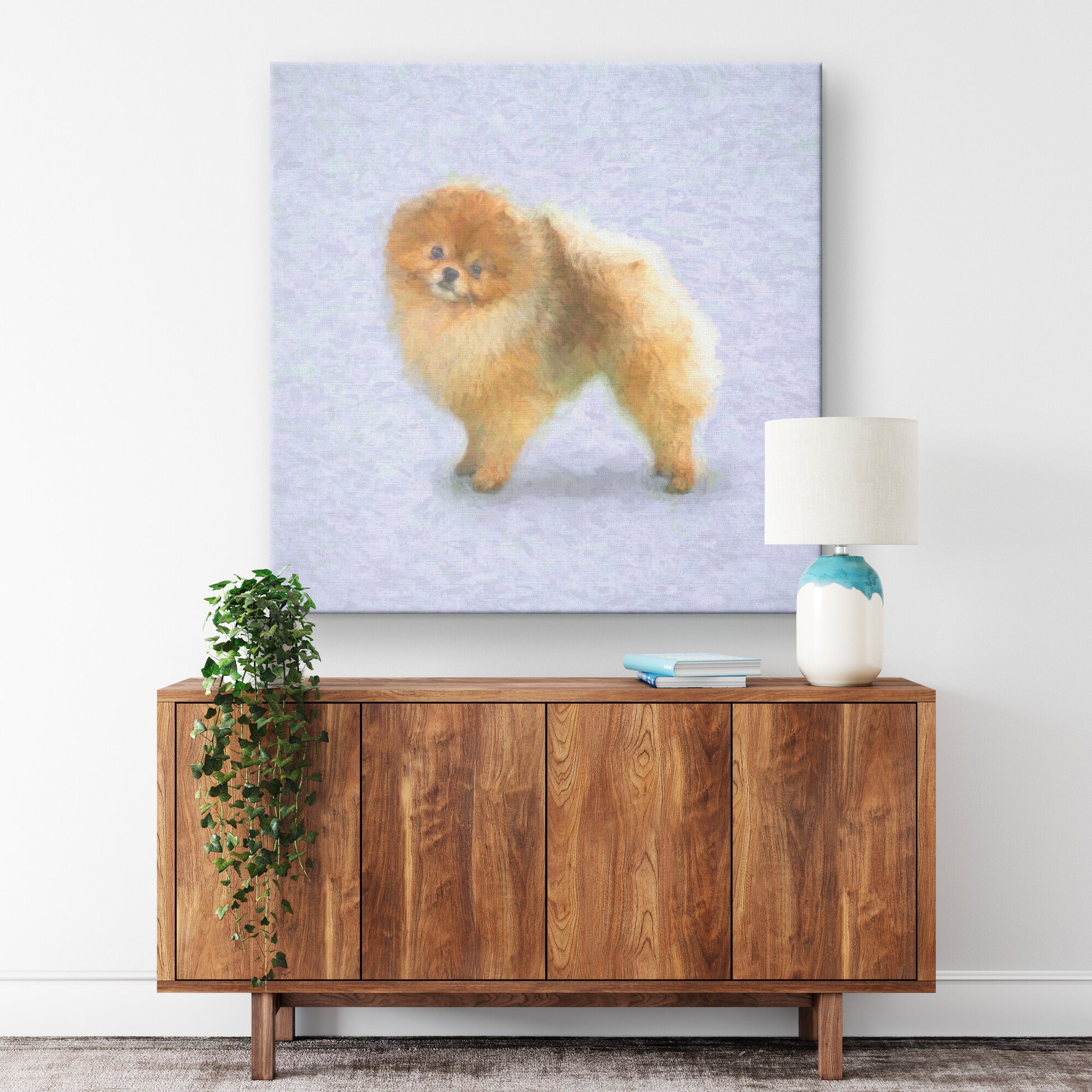 Buy Pebbles III Gallery Canvas | Shop Pomeranian Dog Art | Roscoe & Charlie