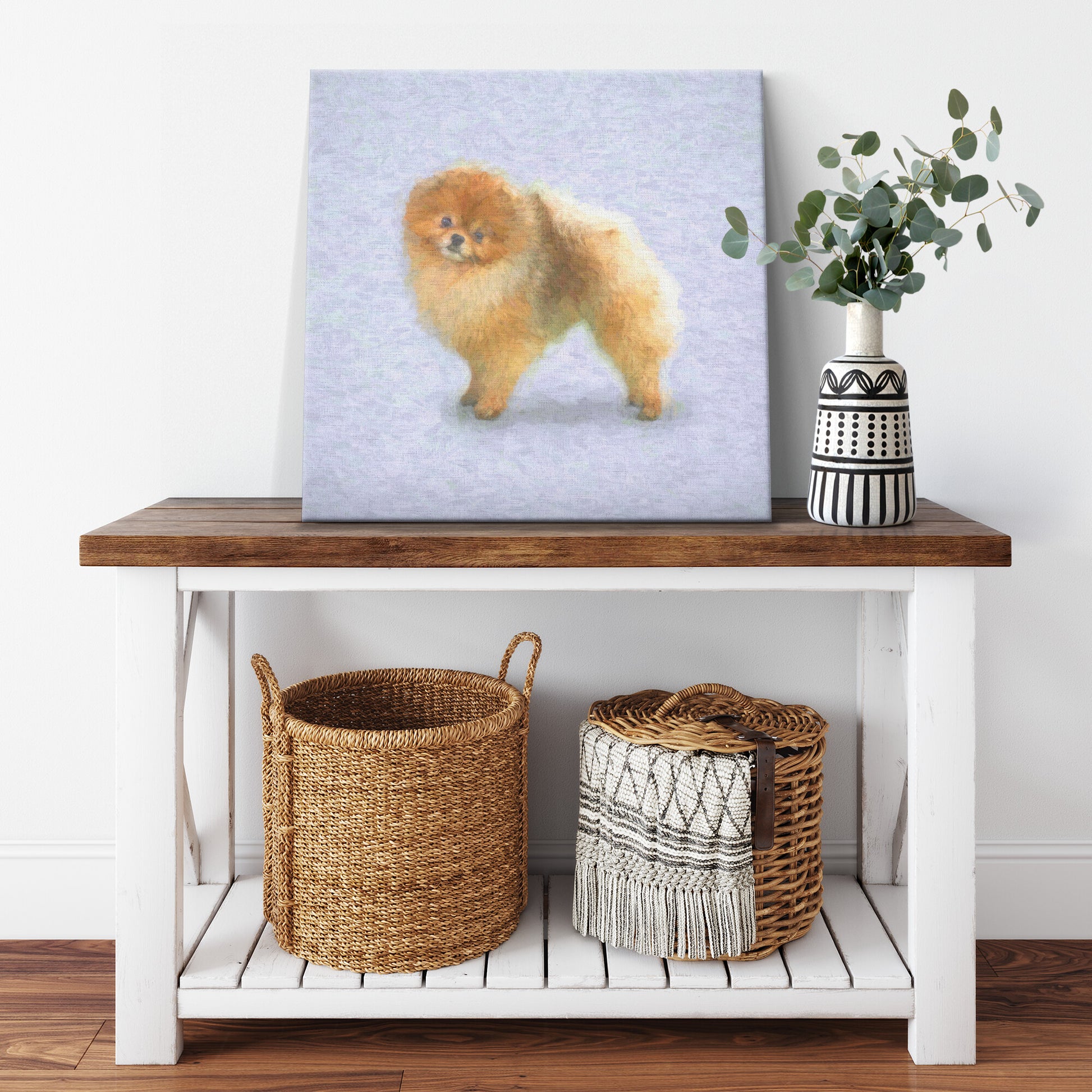 Buy Pebbles III Gallery Canvas | Shop Pomeranian Dog Art | Roscoe & Charlie