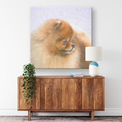 Buy Pebbles VI Gallery Canvas | Shop for Pomeranian Wall Art | Roscoe & Charlie